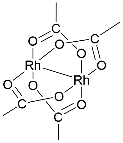 二聚醋酸铑, Rh2(OAc)4